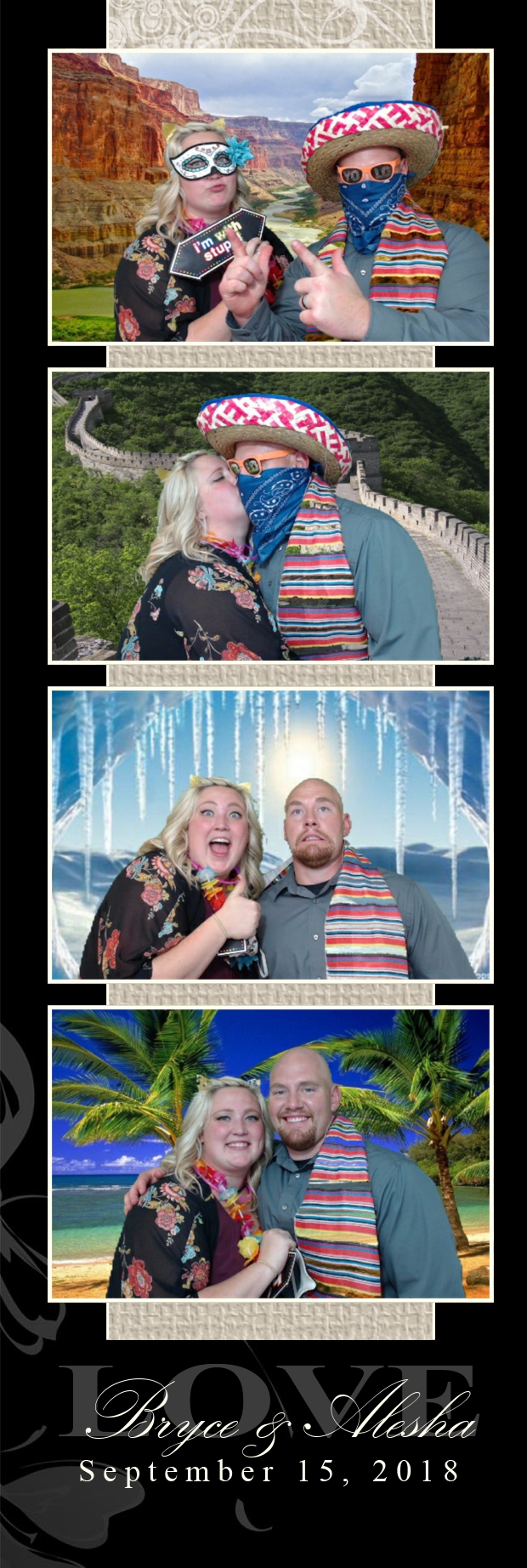 Alesha and Bryce's Wedding | View more photos from the event at gallery.photoboothbillings.com/u/PhotoBoothBillings/Alesha-and-Bryces-Wedding